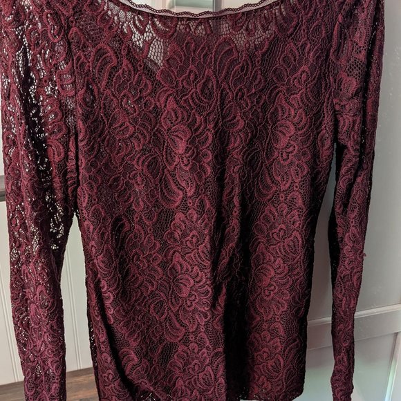 White House Black Market Lace Shirt
